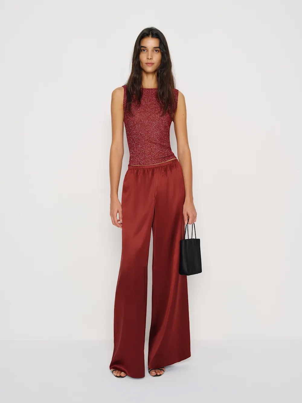 Reformation Dusk Knit Top Red - Size S